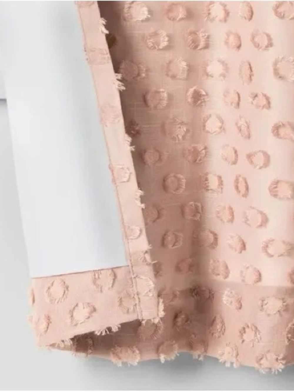 Two Pillowfort Blush Pink Dot Blackout Window Panel Curtains